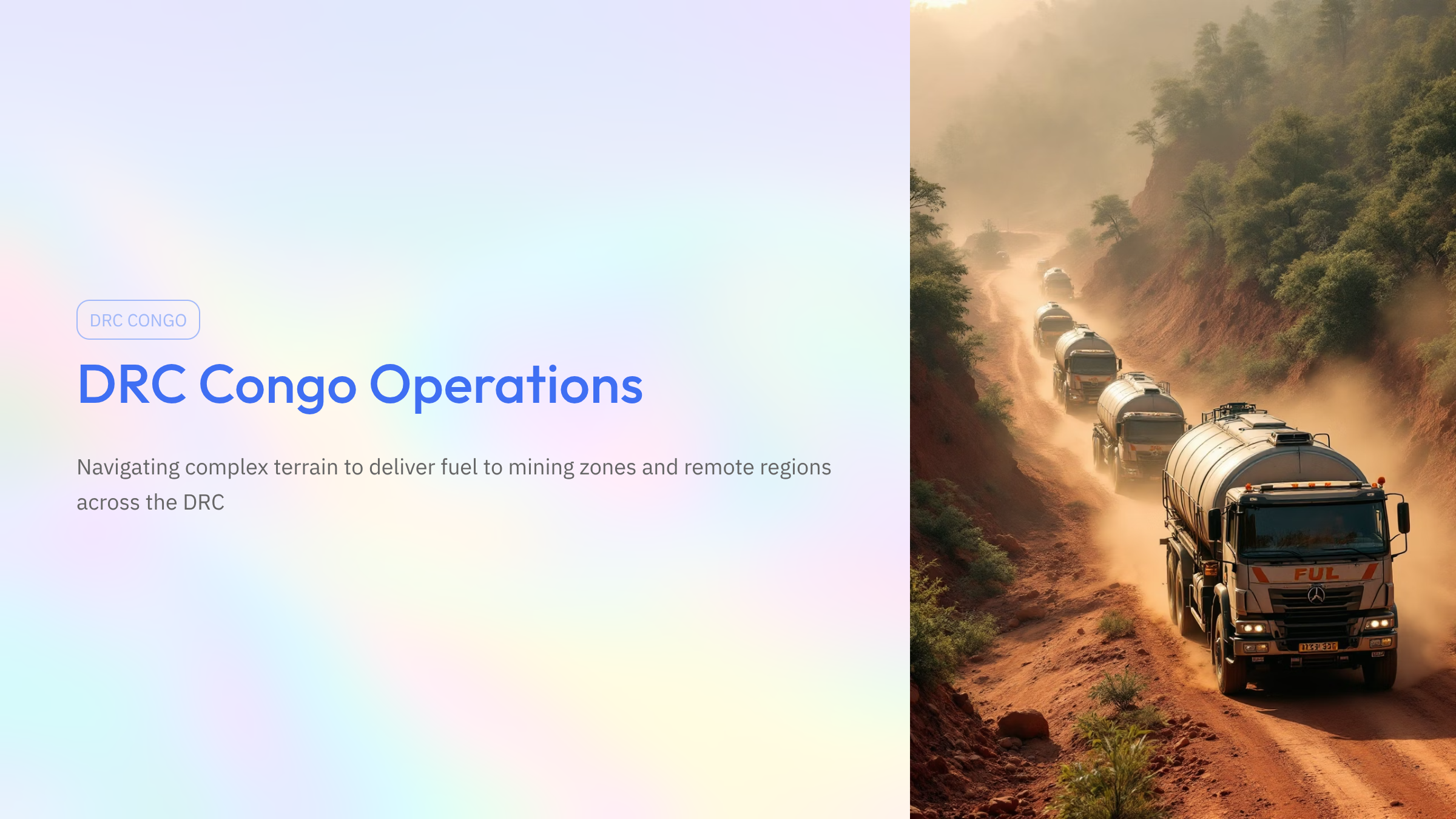 DRC Congo Logistics Operations